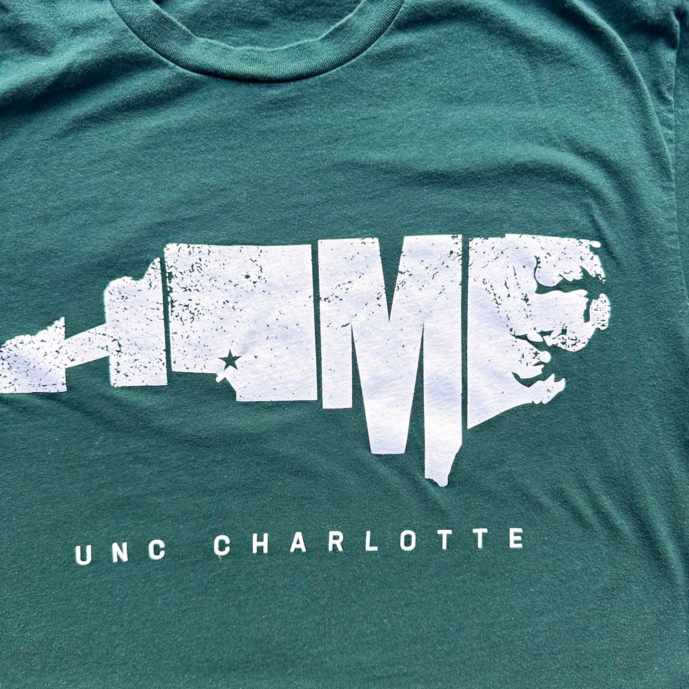 Next Level Apparel Charlotte 49ers Green T-Shirt Shirt Size S UNC Charlotte